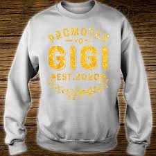 Promoted To Gigi Est 2020 Baby Announcement Shirt