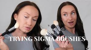 trying some new sigma brushes unboxing