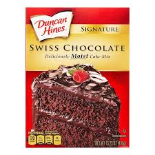 duncan hines swiss chocolate cake mix