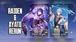 Genshin Impact 3.3 Raiden and Ayato Rerun Banner: Start and End Date, Rate  Up 4 Stars, Weapons Banner, and More - GameRiv
