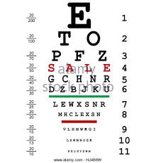 Vision Test Eye Chart Stock Photos Vision Test Eye Chart