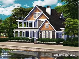 The Sims Resource Base Cottage By A River