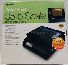 Royal Ds35 Electronic Postal Freight Portable Home 35 Lb Weigh Scale Hold Button