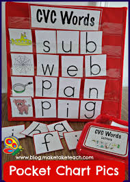 More Pocket Chart Pictures Cvc Words Kindergarten Reading