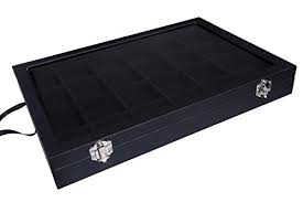 14 black jewelry display case tray