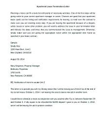 Lease Termination Notice Sample Day Letter To Landlord Template Free