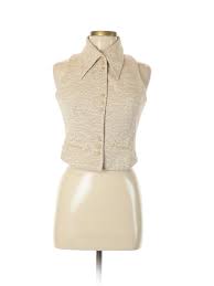Details About Lanvin Women Brown Sleeveless Top 38 French