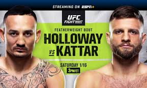 I will say this though, kattar could really steal the show with a good go. Ufc On Abc 1 Live Results Max Holloway Vs Calvin Kattar