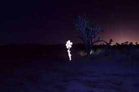Pixelstick Lp In The Mojave Desert With The Lights Of Las
