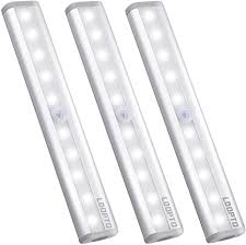 Amazon Com Ldopto Motion Sensor Closet Light Indoor 10 Led Wireless Under Cabinet Lighting Stick On Anywhere Battery Operated Night Light Strip Homelife Led Lights For Closet Cabinet Wardrobe Stairs 3 Pack Home Improvement