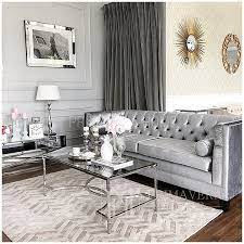 New York Sofa Gray White Glamour Moris