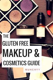 gluten free makeup and cosmetic brands list