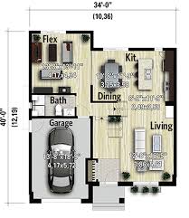 Modern 2 Bedroom House Plan With Open