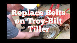 replace belts on troy bilt tiller