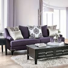 Sisseton Purple Sofa By Furniture Of