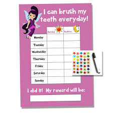 Fairy Tooth Teeth Brushing Reward Chart Kids Childrens Sticker Star Ebay