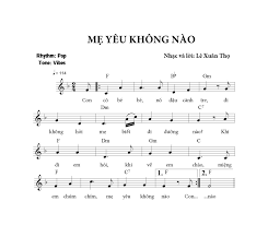 Sheet nhạc bài Mẹ yêu không nào - Hợp Âm Việt