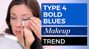 try the type 4 bold blues makeup trend