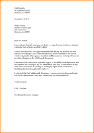 Standard Resignation Letter Template Word Collection Letter Templates