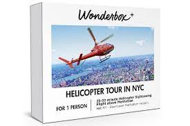 gift box helicopter tour in nyc wonderbox