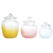 china color glass canister with