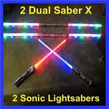 2 Fx Led Star Wars Lightsaber Light Saber Sword Sound Color Fx 2 Dual Sabers X 1788836415