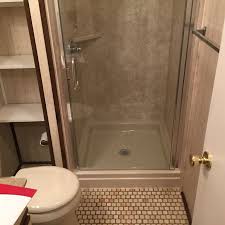 This kind of shower stall is recommended specially for the elderly, since we can put a seat in the space inside for them to shower. Albany Shower Stall Remodel Traditional Bathroom Boston By Rebath Of Albany Houzz
