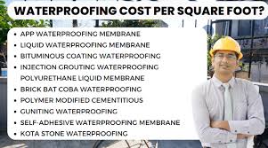 The Waterproofing Cost Per Sq Ft You