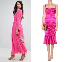 what color shoes with hot pink dress