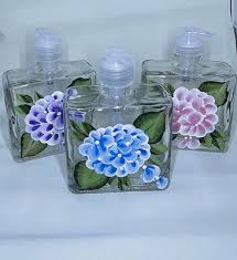 Hand Painted Hydrangea Soap Or Lotion