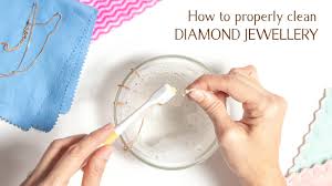 clean diamond jewelry