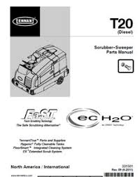 parts manual for tennant t20 rider scrubber