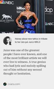 Halsey announced the updated version on social media, stating it was juice's idea to hop on the track. Halsey Ashley Nicolette Frangipane About New Tattoo In Tribute To Her Late Pal Juice Wrld Citatis News