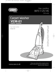 vax vcw 01 instruction manual pdf
