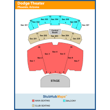 Comerica Theater Seating Map Comerica Theatre Seating Chart