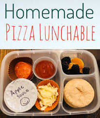 homemade pizza lunchable for back to