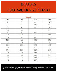 Efficient Brooks Shoes Width Size Chart 2019