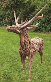Life Size Driftwood Stag Of Unique