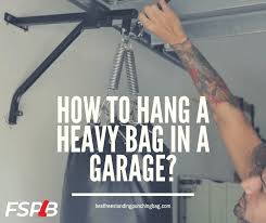 Hang A Heavy Punching Bag In A Garage