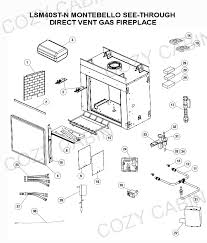 Direct Vent Gas Fireplace Lsm40st N