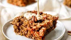 Carrot Cake Baked Oatmeal With Pineapple gambar png