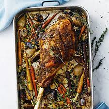 slow roasted leg of lamb with spring