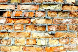 Old Destroyed Red Brick Wall Background