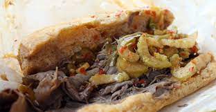 dipping into the italian beef the