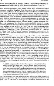 eastern banking essays in the history of the hong kong and shanghai eastern banking essays in the history of the hong kong and shanghai banking corporation edited by frank h h king london athlone press pp xvi 791