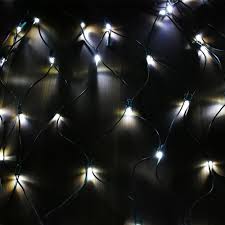 Christmas Led Net Lights Indoor Outdoor 70 Lights Set End To End Cool White 8ft X 2ft