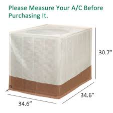 An efficient ac unit means your electric bill is lower, and you save money on maintenance and eventual replacement. Air Conditioner Cover Homeya Waterproof Square A C Ac Unit Covers For Furniture Central Outdoor With Storage Bag Homeyaa
