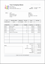 Landscaping Invoice Sample Standard Template New Samples Examples