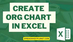 how to create org chart in excel easy