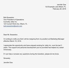 It is usually better to resign in person and hand over a formal letter of resignation. Sample Resignation Letter Simple